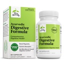 Terry Naturally Ayurvedic Digestive Formula - 정기적 인 지원 - Bowel Health 지원 - 영양 흡수 지원 - Gut Health & Gut Microflora - 60 캡슐 지원