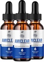 Amiclear Drops 건강한 공식 - 다이어트 보충 드롭 - 추가 강도 Amiclear 액체 드롭, 포도 씨앗, Amiclear Drops 리뷰 (3 팩 - 180 ML)