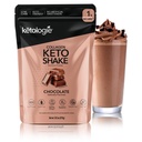 Keto Collagen Shake (Chocolate) - 코코넛 오일, 프리 바이오 틱스, 잔디 Fed Hydrolyzed Collagen 펩타이드 유형 I & III, 낮은 Carb, 글루텐 무료,1.78lbs. (810g)