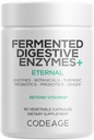 Codeage Fermented 소화 효소 보충교재 3 달 공급 - 14 Digestive 효소, Probiotics, Prebiotics, Fermented 식물, 식물 기초를 두는 다 Pancreatic 효소 - 1개의 캡슐 일 - 90의 캡슐