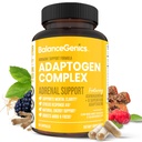 Ashwagandha, Holy Basil, Rhodiola Rosea와의 Adrenal Support Supplement | 건강한 Cortisol 수준과 스트레스 완화 지원, 피로 감소 | 60 캡슐