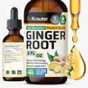BIO KRAUTER Ginger Root Extract - 자연적인 Ginger는 전반적인 웰빙에 대 한 보충 교재 - 알코올 및 설탕 무료 - Vegan Drops 2 Fl.Oz.