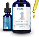 PranaPets Immunity Blend Supplement for Dogs & Cats | Naturally Helps Relieve Fatigue & Weakness in Pets | 증가 에너지, 일반 식욕 및 면역 지원 촉진