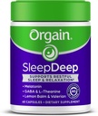 Orgain SleepDeep, Melatonin 수면 보조 지원은 마그네슘, GABA, L-Theanine, L-Tryptophan, Chamomile, Lemon Balm & Valerian Root, Gluten Free, Doctor Formulated - 60 카운트, 30 일 공급