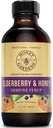 꿀 Gardens Apiaries Elderberry Syrup - Apitherapy 익지않는 꿀 - Propolis와 Elderberry - 기침 - 4개 oz