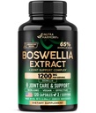 Boswellia 1200mg - Boswellia 추출물 | 심황 | Hyaluronic 산 | MSM | 동일 - 합동 건강 & 안락 - Boswellia Serrata | 65% Boswellic 산 - 남자를 위해 & 여자 - 미국에서 만드는 - 120의 캡슐