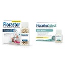 Digestion, Gut 건강을위한 Florastor Probiotic 번 – 100 ct. Digestive & Immune 건강을위한 프로 바이오 틱 + 30 ct. Gut Boost Daily Probiotic & Prebiotic - Boost Good Bacteria & Flush Out The Bad