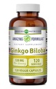 Amazing Formulas Ginkgo Biloba 120 Mg 보충 120 캡슐 | 24% Ginkgo Flavone Glycosides를 함유하는 표준화 된 | Non-GMO | 글루텐 무료 | 미국