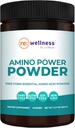 JJ Virgin | Amino Power Powder | Alpha-Ketoglutarate가있는 간편한 아미노산 | 운동, 근육, 대사 및 에너지 지원 | 과일 펀치 맛 | 30 인