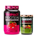 Nutrology TRIPACT Protein Powder, 7-in-1 식사 교체 Shake, Superberry (40 서빙) 그린 & 과일 분말-자연적으로 Sourced Superfood, 바닐라 Cinnamon (30 서빙)