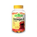 아이를 위한 Sesame 거리 오메가 3 Gummies, 거미 당 오메가 3의 50 mg, 4 달 공급, No Fishy aftertaste, Shellfish 자유로운 보충교재, 두뇌 & 눈 지원, 120의 Gummies