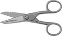 Klein 공구 100CS 다목적 정밀도 가위, 미국에서 만드는, 5.25 인치 니켈 도금된 Snips, Blunt 끝 및 철사 벗기는 노치, 전문가를 위한 다 목적 및 가정 사용법