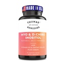 Thomas의 모든 자연 요법 Myo Inositol 보충 & D-Chiro Inositol 혼합 보충 Folate와 비타민 D3, 40에서 1 비율, 비 GMO, 필러 없음, CoQ10, 90 Vegan 캡슐