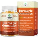 심황 쿠르쿠민 Immune 지원 Gummies - 합동 지원과 진보된 피부 관리를 위한 면역 부스터 심황 구미 - Curcumin 분말을 가진 까만 고추 합동 보충교재 거미 비타민과 더불어 -