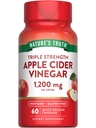 Nature's Truth Apple Cider Vinegar 캡슐 | 1200mg | 빠른 릴리스 알약 | Non-GMO 및 글루텐 무료 보충