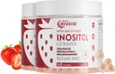 Inositol Gummies, Myo-Inositol 및 D-Chiro Inositol + 비타민 D3, 이상 40 : 1 비율, 마그네슘 글리세라이드 400mg과 함께, 여성, Vegan, 2 팩에 대한 일반 사이클 지원