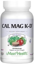 Maxi 건강 남성과 여성 500 mg 칼슘 보충 비타민 D3 (2000 IU), 마그네슘 (250 mg) 및 비타민 K2 (150 mcg) - 뼈, 이 및 합동 지원 - 120의 캡슐