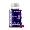 성인을 위한 비공식 Melatonin 20mg Gummies, 30의 서빙 - 60의 조사 - 보충을 형성하는 Non-Habit