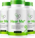 (3 팩) Hear Me + 캡슐, 공식 HearMe + 알약, Hear Me Plus Ear Formula for A Healthy Hearing, 프리미엄 HearMe Plus for Ear Health, Natural Ear Cleaner Support, Hear Me + Review (180 캡슐)