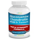 글루코사민 Chondroitin, MSM 및 심황 다이어트 보충 - 248 캡슐