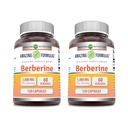 서빙 캡슐 보충 당 놀라운 수식 Berberine 1000mg | 비 GMO | 글루텐 프리 | 미국제 (120 | 2 팩)