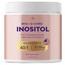 QSTA Myo-Inositol & D-Chiro Inositol 여성을위한 보충 4100mg (40 : 1 비율) - PCOS Multivitamins와 9-in-1 Hormonal 및 대사 지원. 호르몬 균형을 위한 Inositol 분말 보충교재