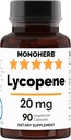 MONOHERB Lycopene 캡슐 당 20 mg - 90의 Veg 캡슐