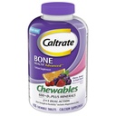 Caltrate Chewables 600 +D3 플러스 무기물 칼슘과 비타민 D, 설탕 무료, 체리, 오렌지 및 과일 펀치, 155 조사