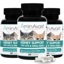 AminAvast Kidney 지원은 고양이와 작은 개, 300mg 3-Pack에 대 한 보충 - 자연 Kidney 기능 촉진 - 노화 Kidneys의 건강과 활력에 도움 - 쉽게 관리 - 60 주름 캡슐