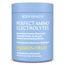 BodyHealth PerfectAmino Electrolytes Powder No Sugar, Hydration Fasting Keto Zero Sugar Electrolytes 음료 혼합 - 열정 과일 - 30 서빙