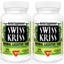 스위스 Kriss 초본 Laxative 정제, 변비 구호, Senna Laxative, 250 정제, (팩 2)