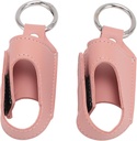 2pcs Asthma Inhaler 홀더 여행을위한 휴대용 저장 보호 PU 가죽 Asthma Inhaler 케이스 ()