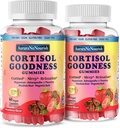 2 팩 Cortisol 호르몬 하모니, 17-in-1 Cortisol Gummies for Women & Men Cortisol Reducer with Ashwagandha, Rhodiola Rosea, Holy Basil, 스트레스 완화 & Cortisol Balance