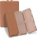 FYY Daily Pill 주최자,7 Compartments 휴대용 Pill Case Travel Pill 주최자,[Folding Design] Pill Box for Purse Pocket to Hold Vitamin,Cod Liver Oil,Supplements 및 Medication-Brown