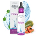 Buried Treasure Folate Drops - 메틸을 입힌 B-9 (Calcium L-5 Methyltetrahydrofolate), 에너지 생산, 심장 건강 및 임신, 5-MTHF 보충교재 Vegan 안전, 120의 서빙을 지원합니다