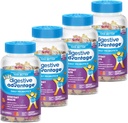 Digestive Advantage Kids 천연 과일 맛 Probiotic Gummies for Kids Occasional Bloating, Minor Abdominal Discomfort & Gut Health, 60 카운트 Gummies (4 팩)