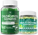 소화 효소 Gummies & Chlorophyll 섬유 Gummies 뭉치