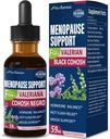 Dietary 보충교재 Menopause 지원 하락, 까만 Cohosh, Valerian를 가진 뜨거운 섬광 & 밤 땀을 위한 Estroven Menopause 기복 Tincture. 2온스