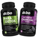 Body Detox Cleanse & Charcoal Capsules - Stomach Gut Health - Pro Gut Health Intestine Supplement Binder Stomach - Wormwood Black Walnut Complex & Cloves의 Intestinal Digestive 지원 보조제