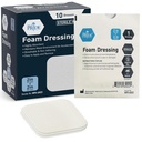 MED PRIDE Sterile Foam Dressings for Wounds, 부드러운 흡수성 Non-Adhesive 방수 의료용 폼 패딩 Ulcers, Injuries (2x2 Inch (10 패키지))