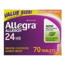Allegra 성인 24 시간 알레르기 정제, 180Mg의 1 시간, (70 조사)에 있는 기복