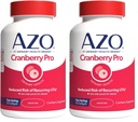 AZO Cranberry Pro Urinary Tract 건강 보충교재 600mg PACRAN, 1 서빙: 크랜베리 주스, 설탕 자유로운 크랜베리 알약, 비 GMO 100 Softgels (2의 포장)의 1 이상 유리