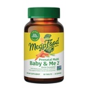 MegaFood Baby & Me 2 Prenatal Vitamin and Minerals - 여성을위한 비타민 - Folate (Folic Acid Natural Form), Choline, Iron, Iodine 및 비타민 C, 비타민 D 및 60 Tabs (30 서빙)