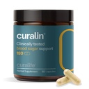 Curalin Blood Sugar Complex 보충교재 | 9개의 자연적인 허브, 계피, 심황, Gymnema Sylvestre, Bitter Melon | 지원 Balanced Sugar, Metabolism & Energy, Curb Cravings | 180의 캡슐