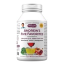 ANDREW LESSMAN 앤드류의 5 좋아하는 120 캡슐 - Coenzyme Q-10, Resveratrol, EGCG, Pomegranate 및 알파 Lipoic 산, 강력한 항산화 지원, 첨가물 없음의 각각 200mg을 제공합니다