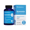 VitaMedica Bromelain & Quercetin 보충교재 - 500mg Bromelain 250mg Quercetin - Immunity, 합동 지원, 염증 및 근육 회복을 위한 2400 GDU - 60 Vegan 캡슐 - 30의 서빙