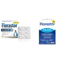 Florastor Probiotics Digestive & Immune Health Bundle with 54 & 30 캡슐, 여성 및 남성을위한 프로 바이오 틱스, 플러시 아웃 나쁜 박테리아를 돕고, Saccharomyces Boulardii CNCM I-745 스트레인으로 좋은