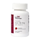 비타민 C Chewable와 Bariatric 이점 철 18 mg - 딸기 - 90의 정제