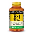 SON NATURAL 비타민 B, 1 Thiamine 250 mg, 100 일 공급 Dietary 보충교재, 쉬운, to, Swallow 정제, 지원 에너지 생산 & 건강한 대사