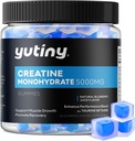 Creatine Monohydrate는 Gummies, 남자 & 여자를 위한 Creatine Monohydrate Chews, 근육 성장을 위한 여분 힘, Blueberry 풍미, 60 Chewables, 1 달 공급을 채웠습니다